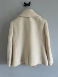 J.Crew Ivory Peacoat jacket Size 8UK