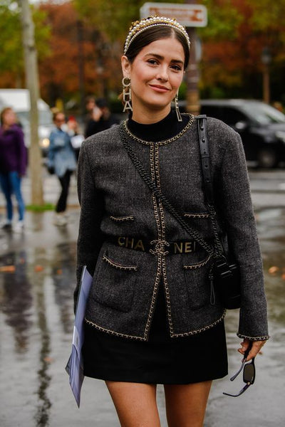 Chanel black jacket Size 6UK