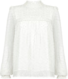 Frame white and silver blouse Size 10UK