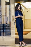 Joseph navy straight leg trousers Size 8UK