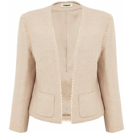 BCBG suede fringed jacket Size XS