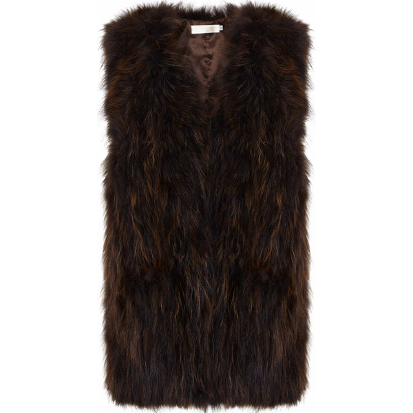 Layers Paris fox fur gilet Size M