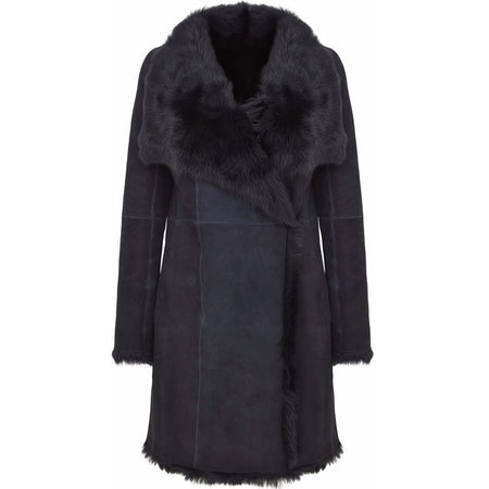 Stella McCartney navy swing coat Size 8UK