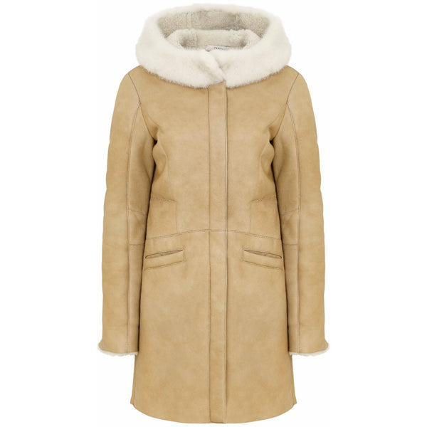 Prada camel shearling coat Size 10UK