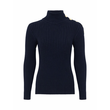 Ralph Lauren navy cashmere polo neck  Size S