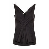 Prada pleated cotton top Size 8UK