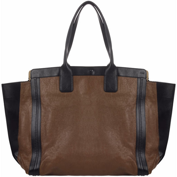 Chloé large leather tote bag