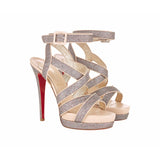 Christian Louboutin glitter sandals Size 6UK