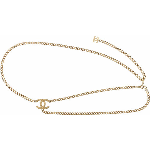 Chanel gilt chain belt