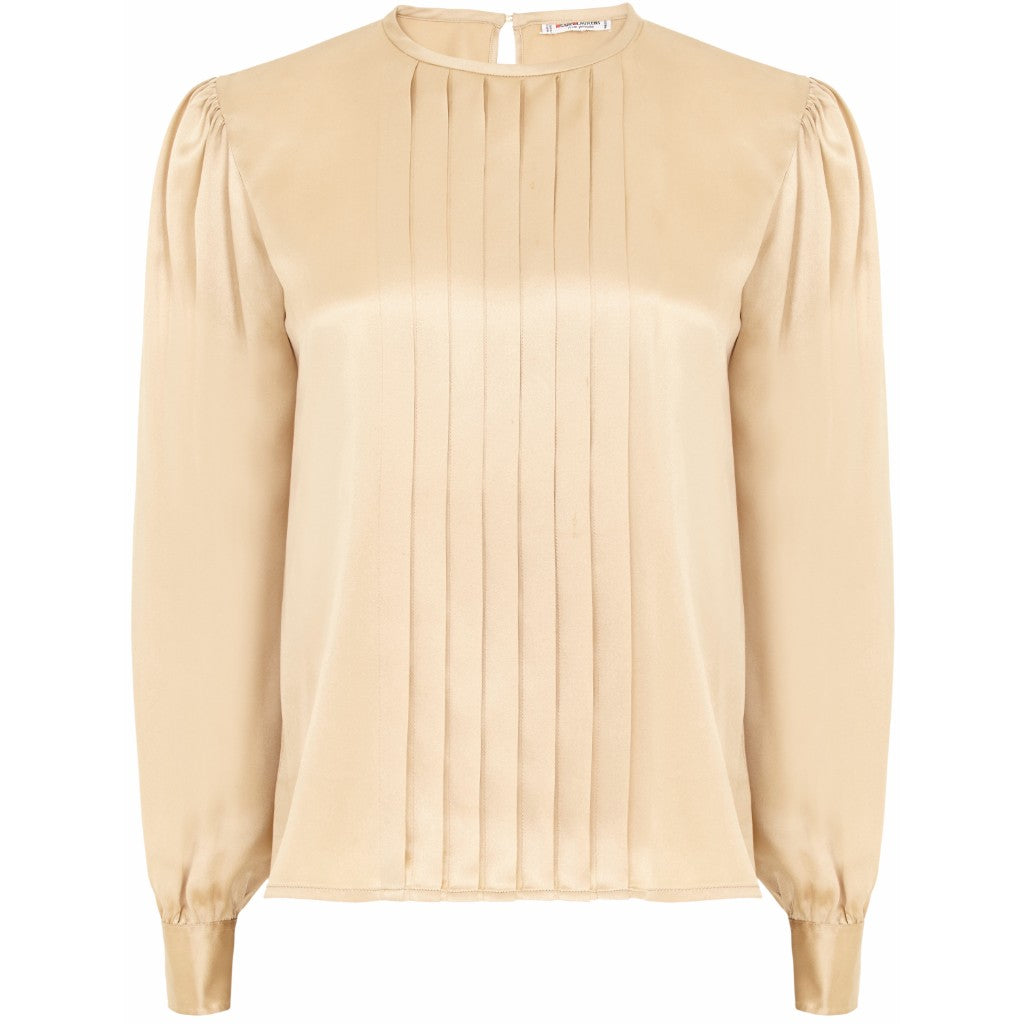 Yves St. Laurent pleated silk blouse Size 6UK
