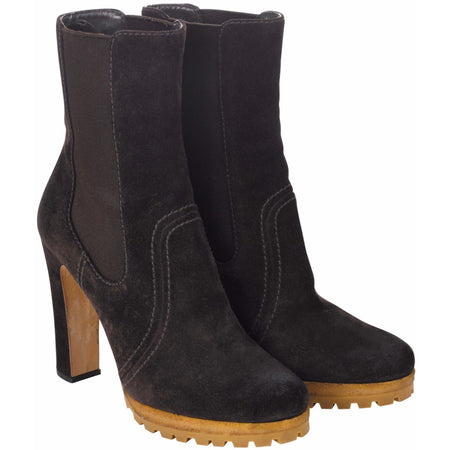 Prada tan leather boots Size 4½UK