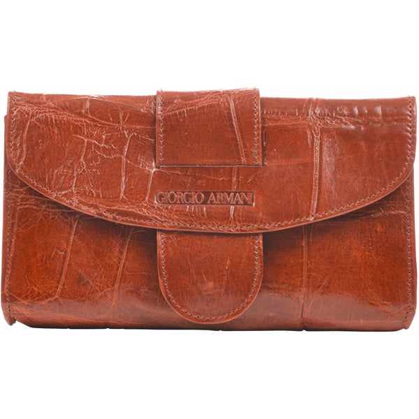 Giorgio Armani mock croc clutch bag