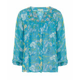Leaves of Grass silk tunic Size 8UK