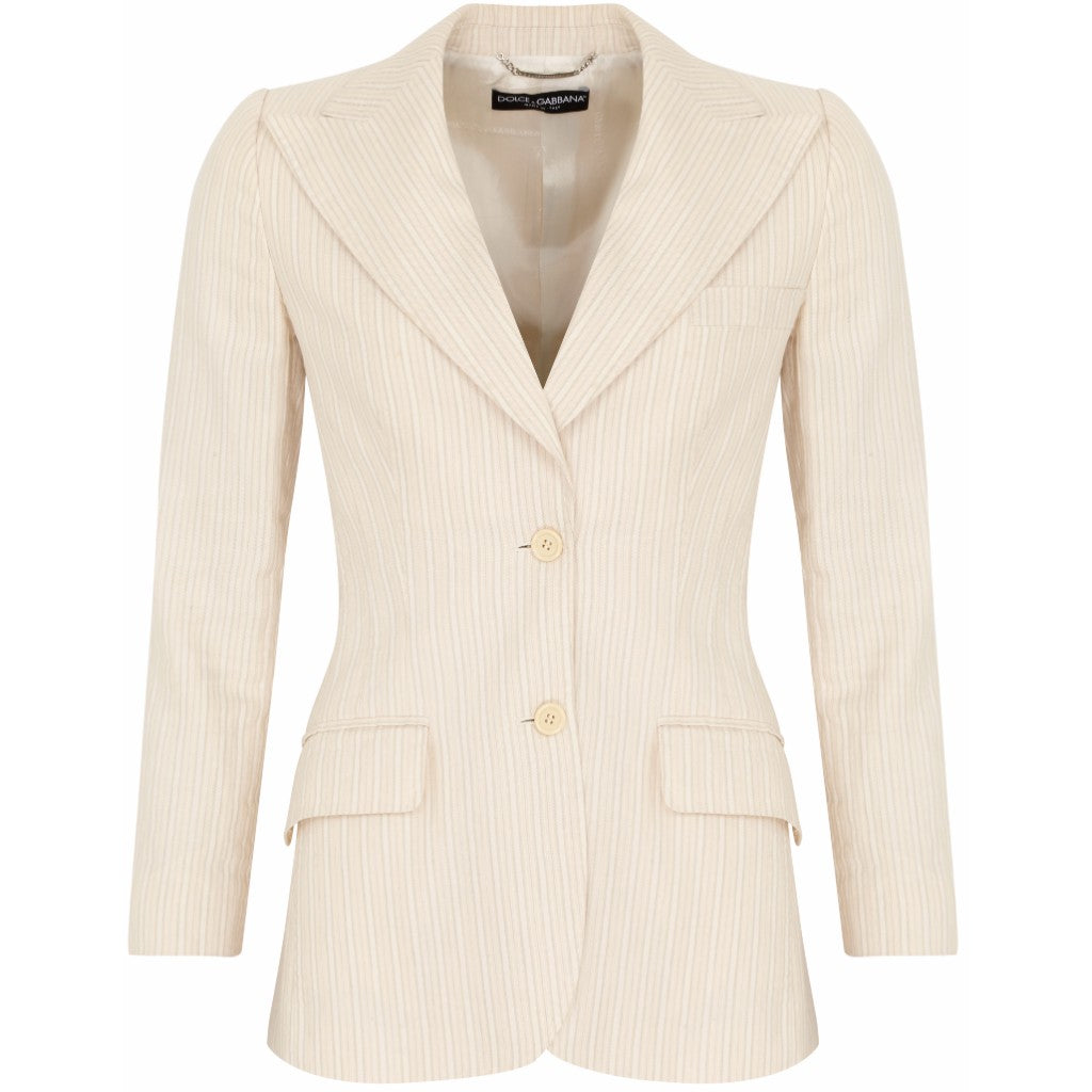 Dolce & Gabbana cream stripe blazer Size 10UK