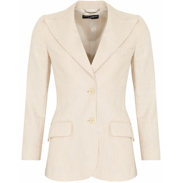 Dolce & Gabbana cream stripe blazer Size 10UK