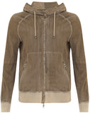 Ruffo suede bomber jacket Size 8UK