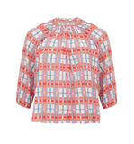 Tucker print blouse Size S