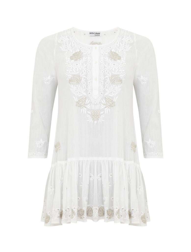 Juliet Dunn embroidered kaftan Size 8UK