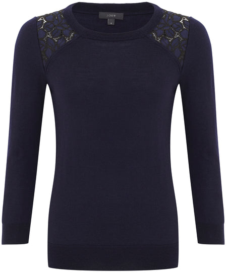 Ralph Lauren navy cashmere polo neck  Size S