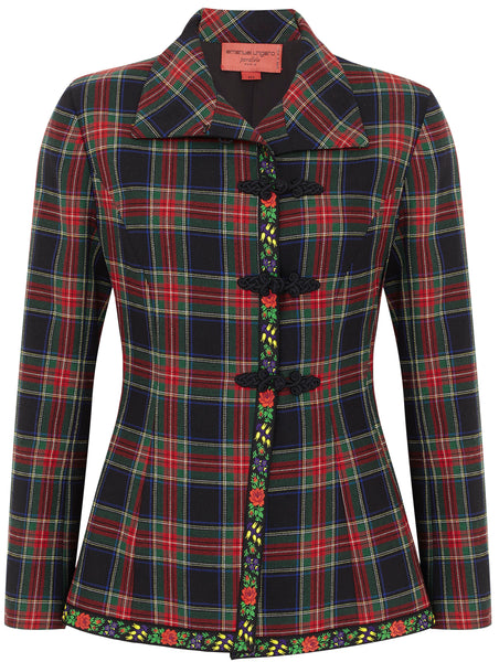 Emanuel Ungaro tartan wrap skirt Size 12UK