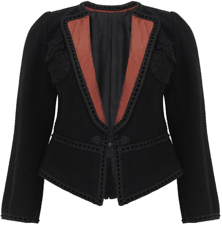 BCBG suede fringed jacket Size XS