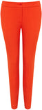 Etro red crepe trousers Size 8UK