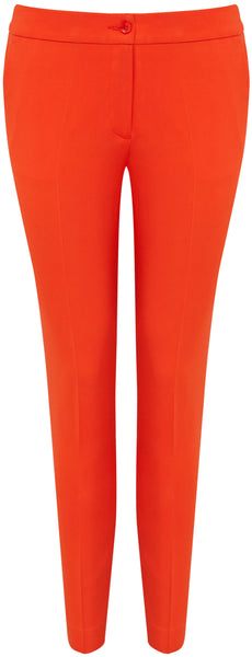 Etro red crepe trousers Size 8UK