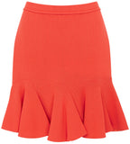 Carven coral red skirt Size 10UK