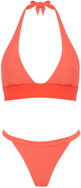 Heidi Klein coral red bikini Size M