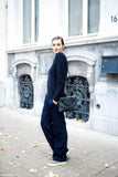 Joseph navy straight leg trousers Size 8UK