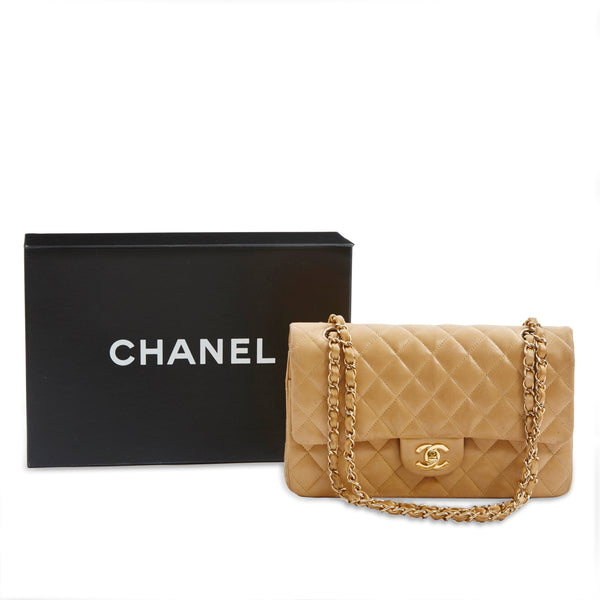 Chanel classic beige 11.12 leather bag