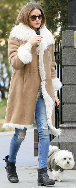 Prada camel shearling coat Size 10UK