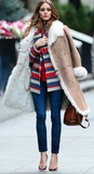 Prada camel shearling coat Size 10UK