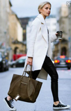 Chloé large leather tote bag