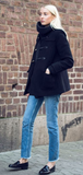 Stella McCartney navy swing coat Size 8UK