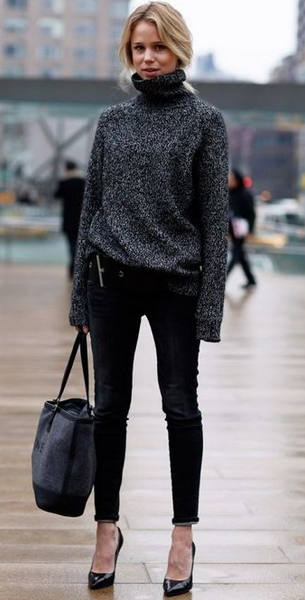 Chloé large leather tote bag