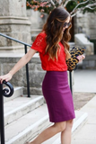 Yves St. Laurent velvet skirt Size 14UK