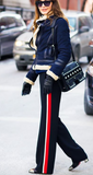 Vince navy military trousers Size 8UK