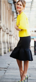 Prada midnight blue skirt Size 8UK