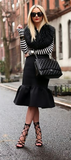 Prada midnight blue skirt Size 8UK