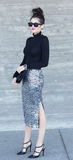 Yves St Laurent sequin skirt Size 10UK