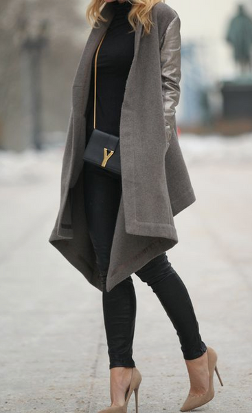 Anya Hindmarch taupe leather tote bag