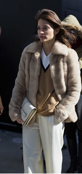 Anya Hindmarch taupe leather tote bag