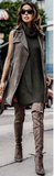 Anya Hindmarch taupe leather tote bag
