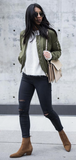 Ruffo suede bomber jacket Size 8UK