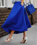 Prada royal blue leather handbag