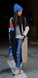 Prada royal blue leather handbag