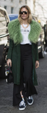 Tod's green leather belt