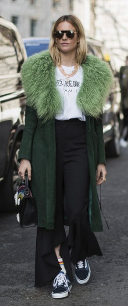 Tod's green leather belt