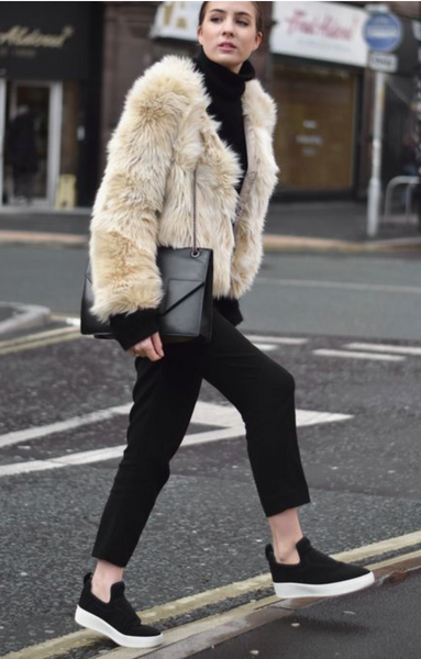 Black satin sneakers sales